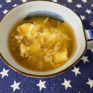 万福の作ってみた!投稿(【中華料理店のたまごスープ】ふわふわ卵♡3分で完成!)