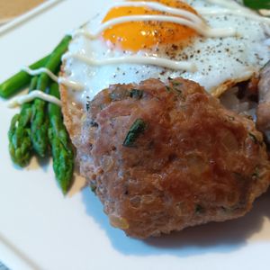 mmm10の作ってみた!投稿(大葉ねぎ味噌ハンバーグ)