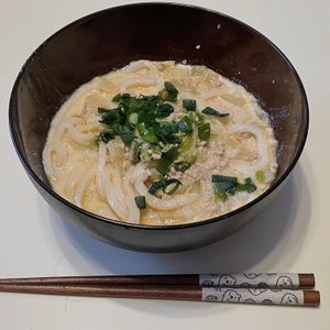 ケの作ってみた!投稿(【ごま味噌豆乳担々うどん】担々麺風☆ピリ辛スープが絶品♪)