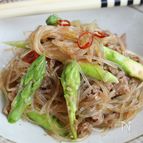 ご飯にあう！春雨と牛肉ののピリ辛炒め