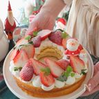 爆速！クリスマスにピッタリなリース風ケーキ