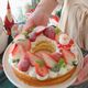 爆速！クリスマスにピッタリなリース風ケーキ