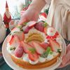爆速!クリスマスにピッタリなリース風ケーキ
