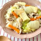 白菜と豚こまの和風あんかけ丼♪野菜がたっぷりとれる！