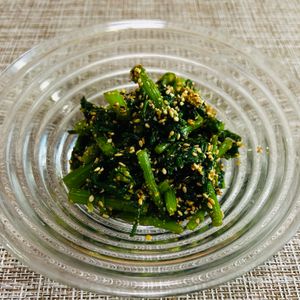 puricoの作ってみた!投稿(まろやかな春菊のごま和え【作り置き】)