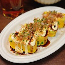 【お好み焼き風卵焼き】お酒にも、白ご飯のお供にも相性抜群!