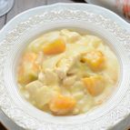 ルー不要【かぼちゃと鶏肉の豆乳シチュー】とろ～り優しいお味♡