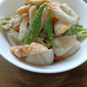 ぽぽペの作ってみた!投稿(レンジで2分！【オクラとちくわのごま酢和え】さっぱり美味♪)