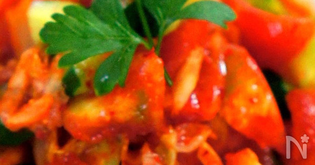 トマトと胡瓜のキムチ和え