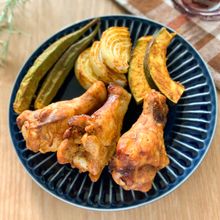【手羽元のタンドリーチキン】野菜も一緒におうちでBBQ気分！