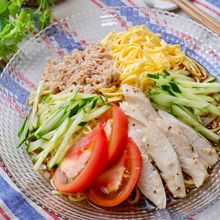 『サラダチキンとツナの冷やし中華』簡単冷やし中華のたれ☆