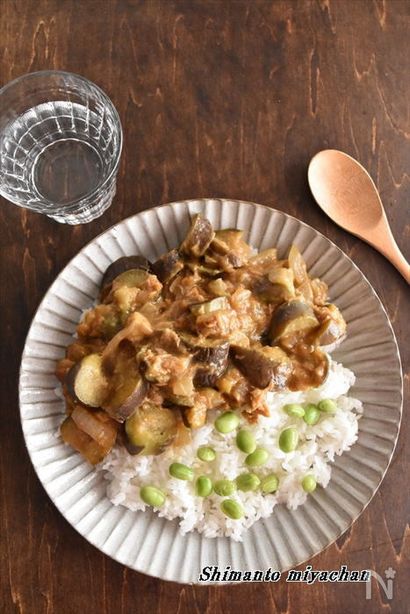 ナスとツナのクイックカレー