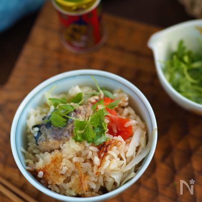 おこげ保証♡『サバとトマトのちょっぴり韓国風炊き込みご飯』