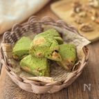 抹茶とホワイトチョコの米粉スコーン【バター・砂糖なし】