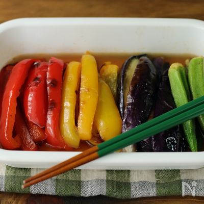 基本の夏野菜の焼き浸し