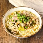 【絶品肉うどん】香ばし具材で最高級