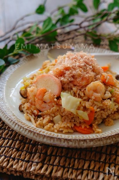 我が家で大人気の＊ソース焼き飯＊