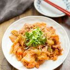火を使わない！
電子レンジで簡単‼︎
スピーディー豚キムチ
