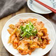 火を使わない!
電子レンジで簡単‼︎
スピーディー豚キムチ