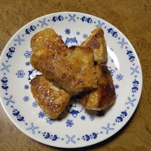 ももの作ってみた!投稿(安くてヘルシー♪モウカザメの竜田焼き)