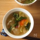 カット野菜で！オイスター風味のサラダスープ