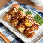 【梅だれの豚こまボール】後引く美味しさ
