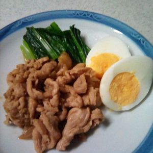 メイプルの作ってみた!投稿(豚コマの即席煮豚)