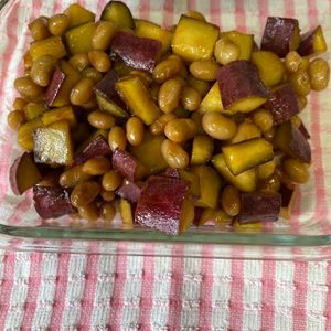ようの作ってみた!投稿(さつまいもと大豆の甘辛煮♪ 大人気作り置きおかず。)