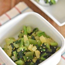 小松菜のきざみ菜たくあん【作り置き】