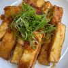 ひまわりの作ってみた!投稿(絶品オニオンソースDE『厚揚げステーキ』節約副菜♡)