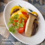 エリンギとパプリカのわさびオイルマリネ