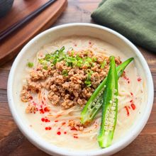 【冷やし豆乳担々そうめん】だしの効いた！