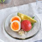 簡単♪うま味増し増し！めんつゆ漬け＊トマトと卵とアボカド☆