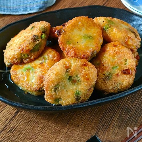 【豆腐レシピ】白だしあんで食べる豆腐ナゲット