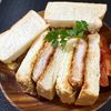 楽ラク手抜キッチン🐶🐾の作ってみた!投稿(ボリューム満点！ソース染みしみ！鶏むね肉のチキンカツサンド)