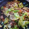 【豚ひき肉とカット野菜のおかか炒め】野菜たっぷり節約おかずの工程3
