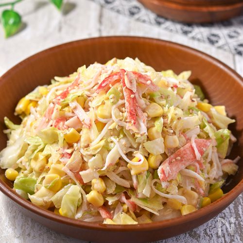 ごま香る中華風コールスローサラダ│キャベツの大量消費に!