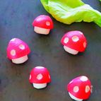 【飾り切り】ラディッシュでキノコを作る方法