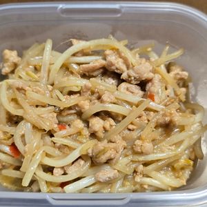 月雪由翔の作ってみた!投稿(【ピリ辛肉味噌もやし】炒めるだけ！)