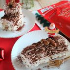 クレープで作る！ごろごろくるみとバナナのブッシュドノエル