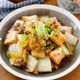 『ひき肉と白菜と厚揚げのピリ辛中華あん』10分簡単☆具沢山！