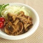 豚とキノコのピリ辛味噌炒め