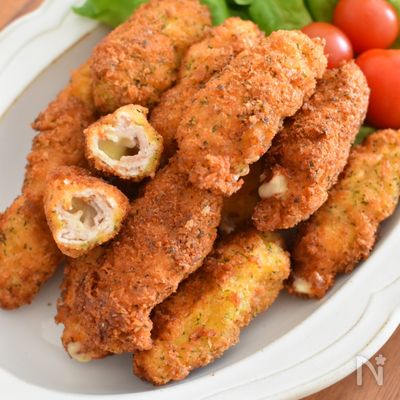 一口サイズで食べやすい！チーズとろ～り豚ロールカツ