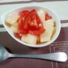 M*Pの作ってみた!投稿(コレステロールを下げる☆トマトと長芋のオリーブオイル和え)
