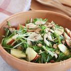 モリモリ食べられる【水菜とささみとりんごの腸活デリ風サラダ】