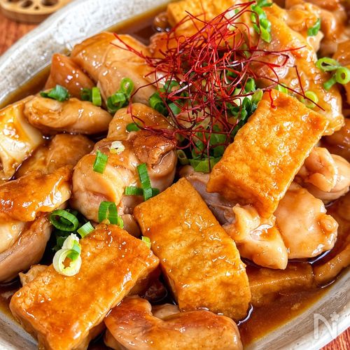 【麻婆風☆鶏もも厚揚げ】節約にも◎