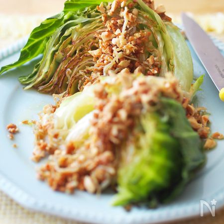 焼きキャベツのガーリックじゃこピー By 加瀬 まなみ レシピサイト Nadia ナディア プロの料理家のおいしいレシピ