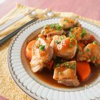 【煮込み5分だけ】とろりツヤツヤ♩鶏の角煮 #フライパンだけ
