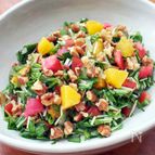 オレンジと水菜のチョップドサラダ