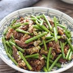 【牛肉とにんにくの芽の中華炒め】調味料全て小さじ2！